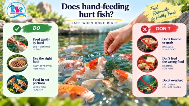 Does hand-feeding hurt fish